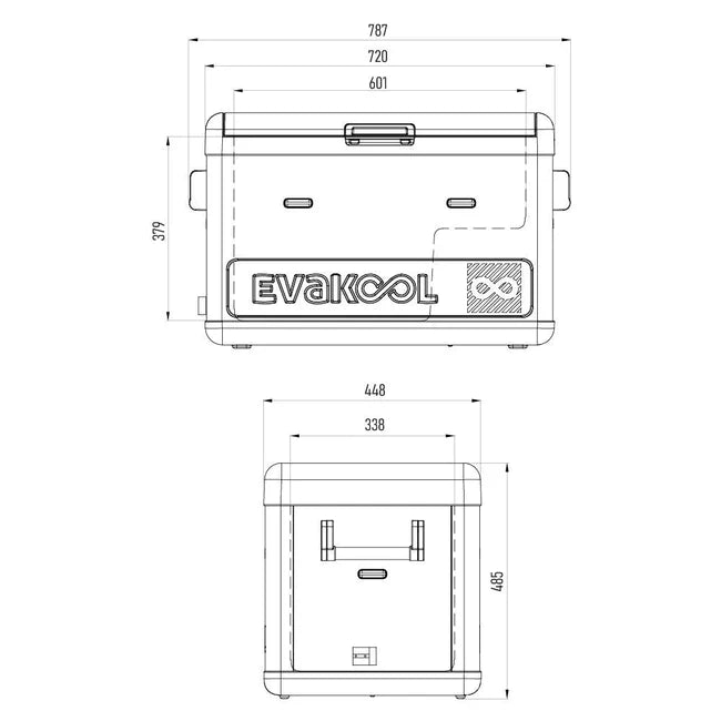 65L DOWN UNDER FRIDGE FREEZER - EVAKOOL
