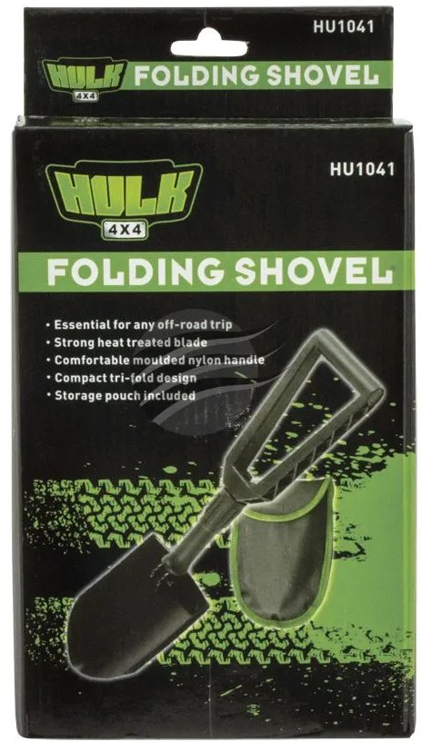 FOLDING SHOVEL W/BAG BLADE 22CM HANDLE 23.5CM LONG