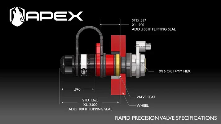 APEX DESIGNS - Rapid Precision Valve (RPV) XL Length